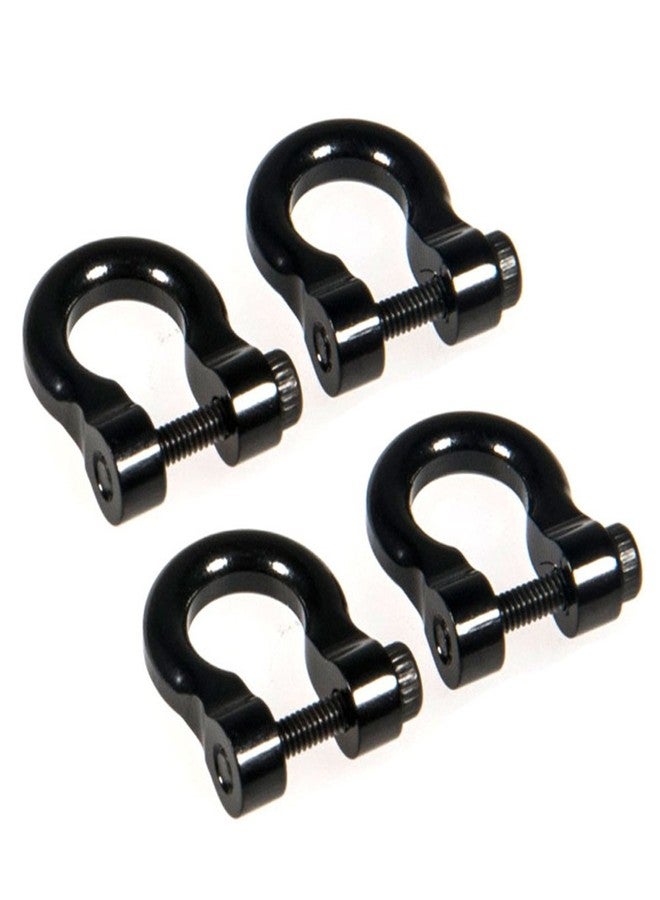 QUE-T 4 Pcs Aluminum Tow Shackle for 1/10 Scale TRX-4 Crawler Car (Black) - Image 3